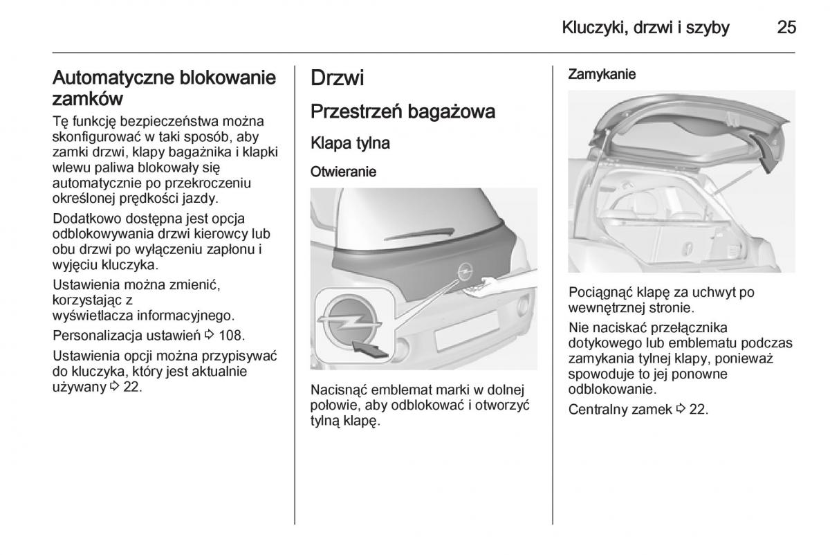 Opel Adam instrukcja obslugi / page 27