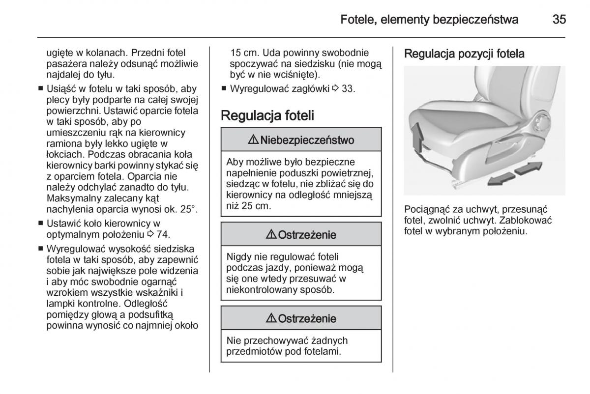 Opel Adam instrukcja obslugi / page 37