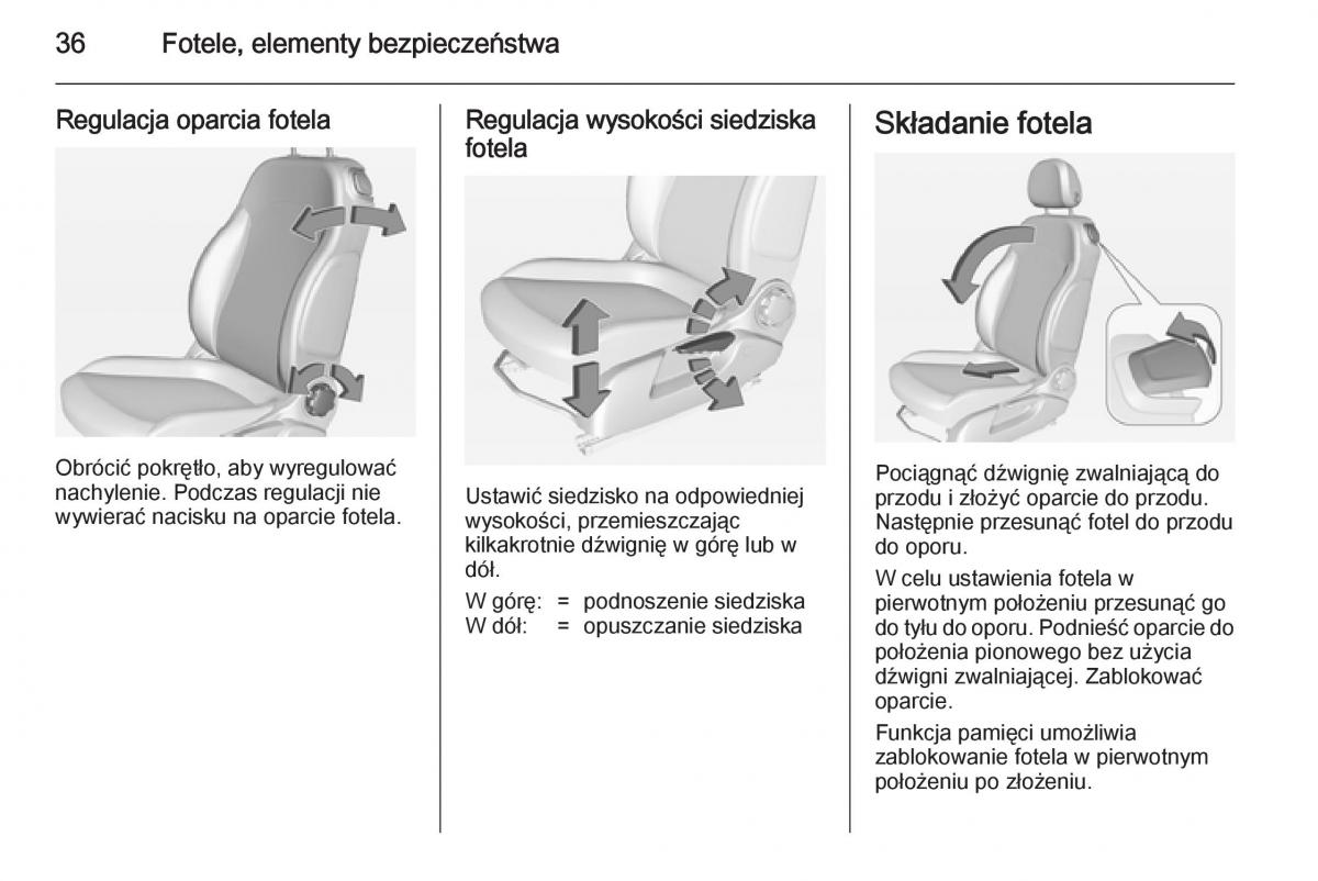 Opel Adam instrukcja obslugi / page 38