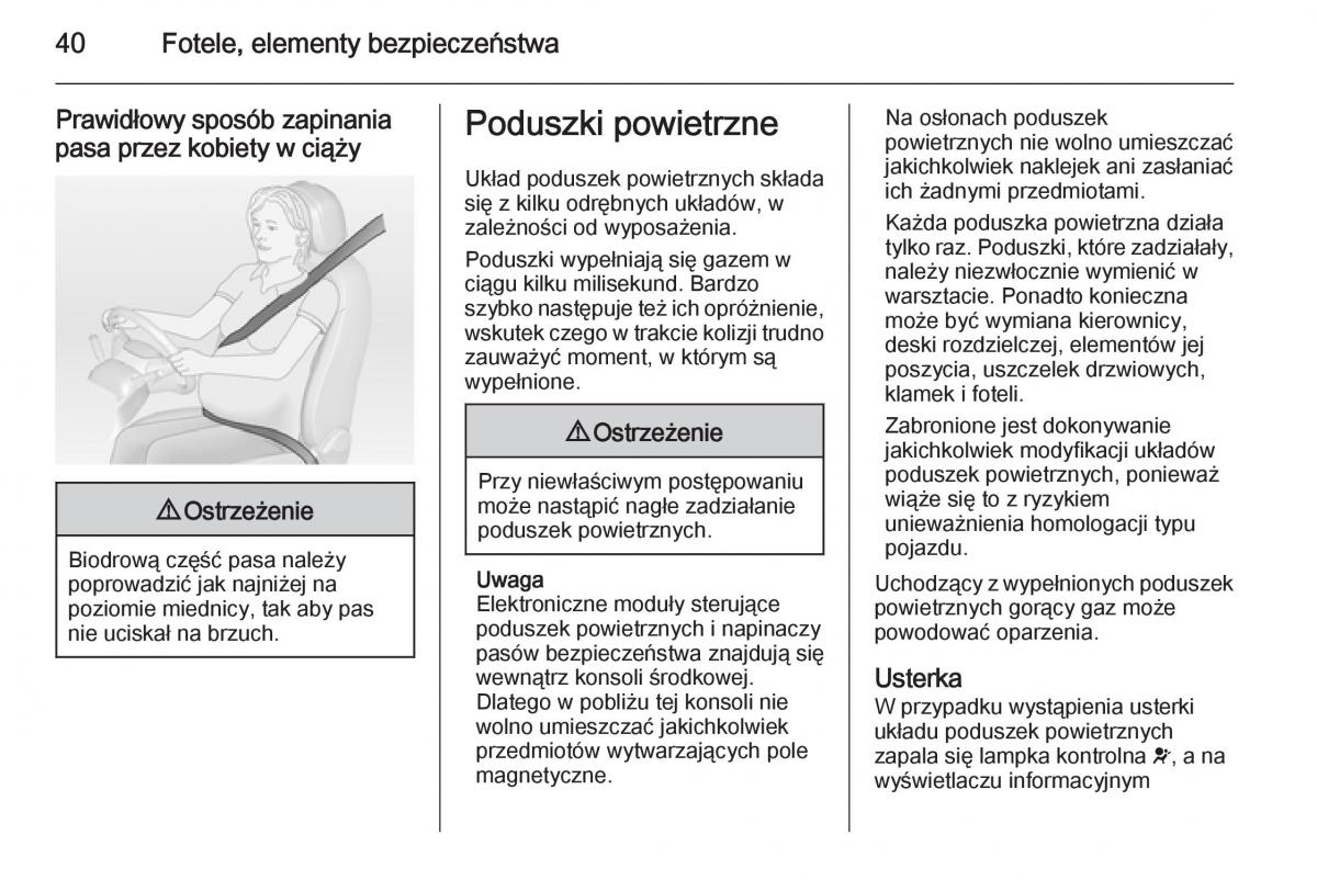 Opel Adam instrukcja obslugi / page 42