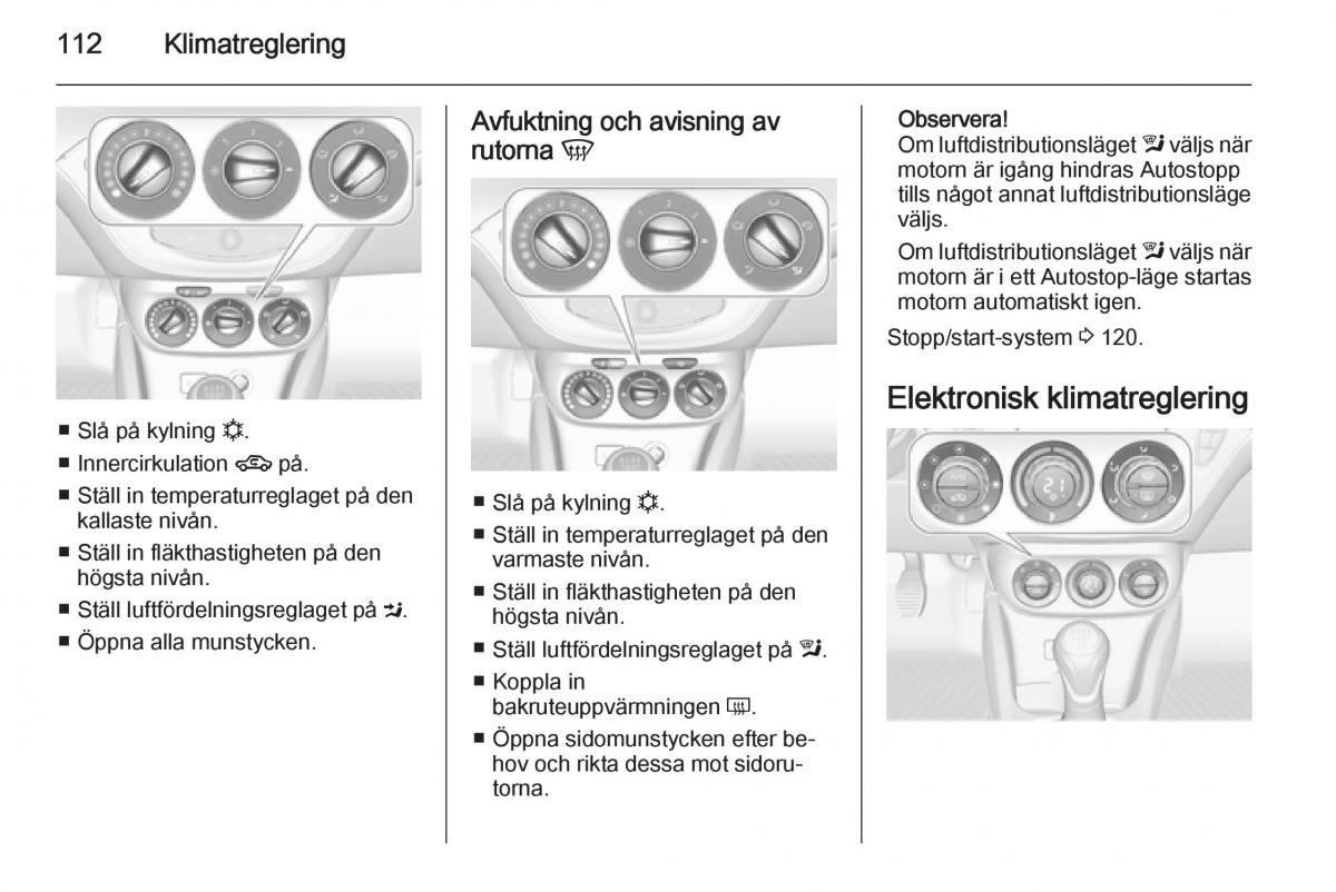 Opel Adam instruktionsbok / page 114