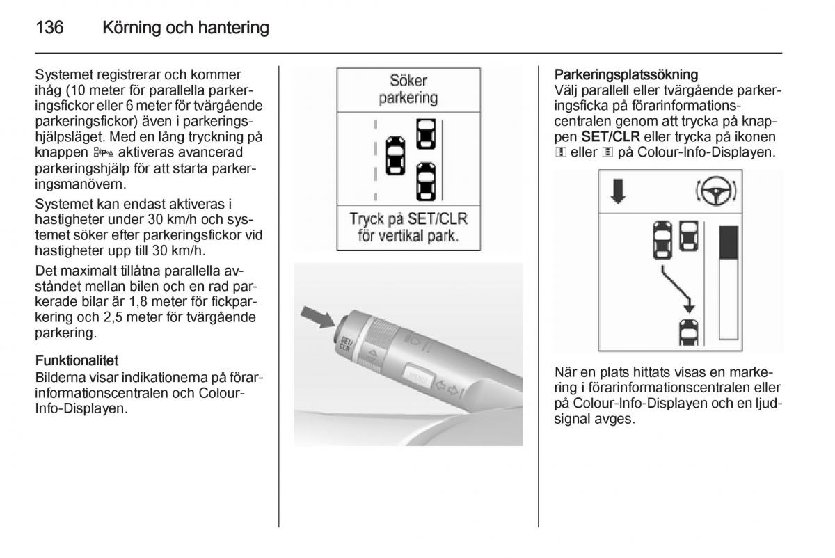 Opel Adam instruktionsbok / page 138