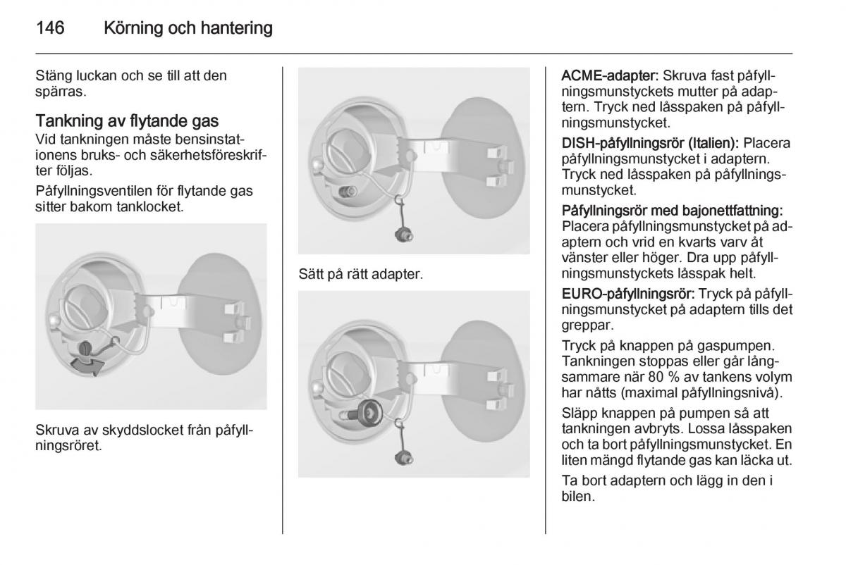 Opel Adam instruktionsbok / page 148