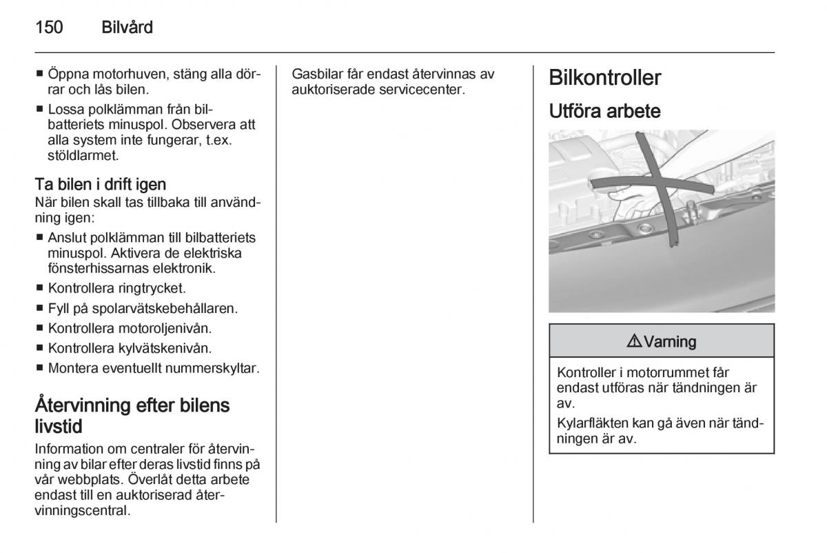 Opel Adam instruktionsbok / page 152