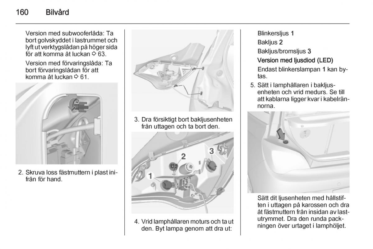 Opel Adam instruktionsbok / page 162