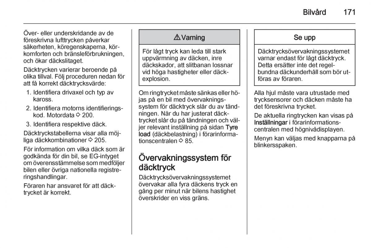 Opel Adam instruktionsbok / page 173