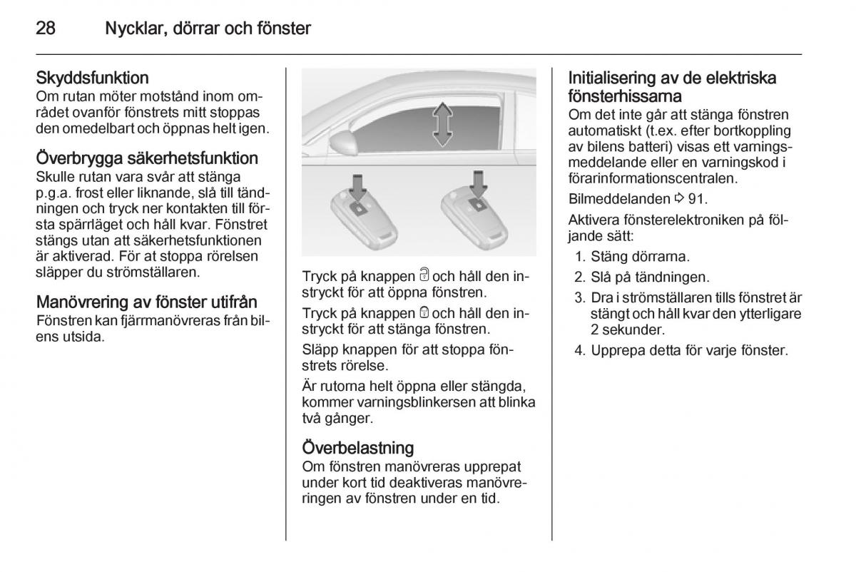 Opel Adam instruktionsbok / page 30