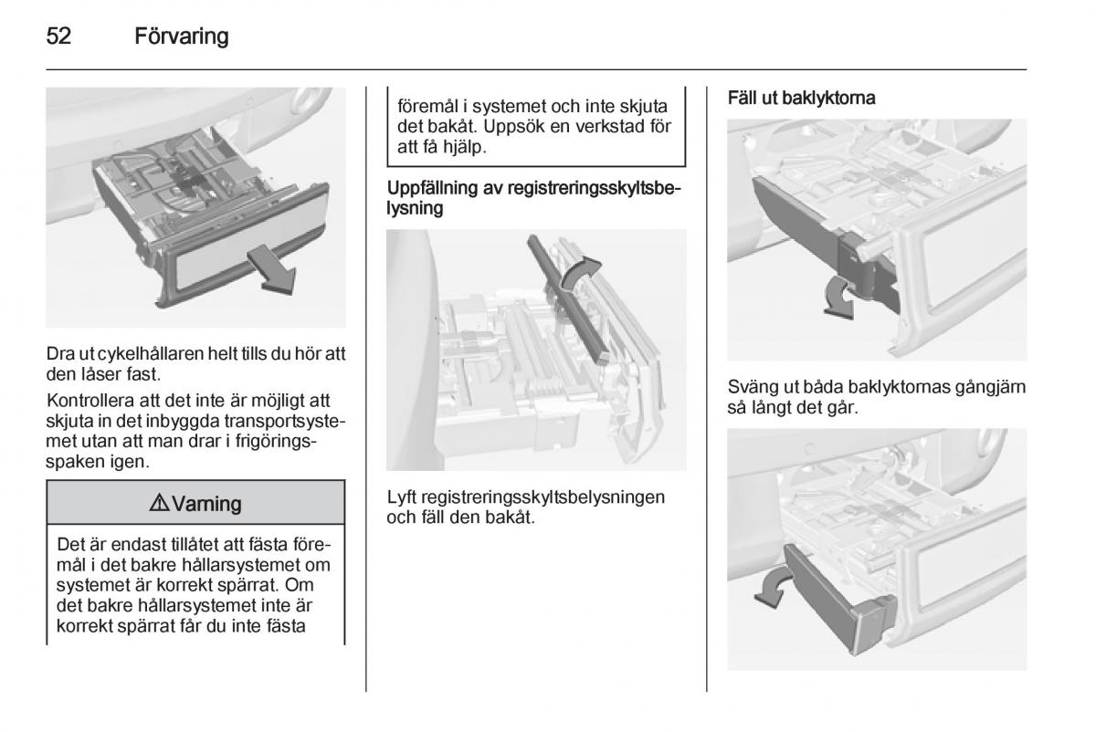 Opel Adam instruktionsbok / page 54