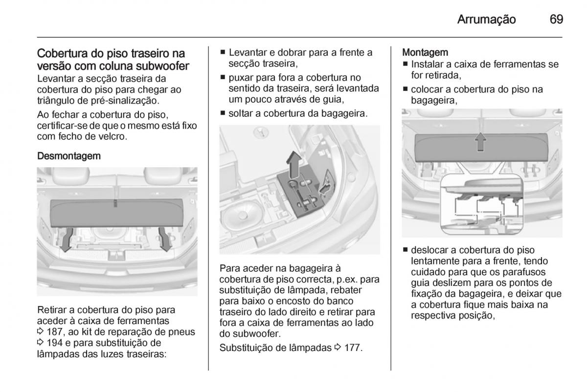 Opel Adam manual del propietario / page 71