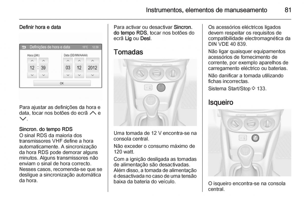 Opel Adam manual del propietario / page 83