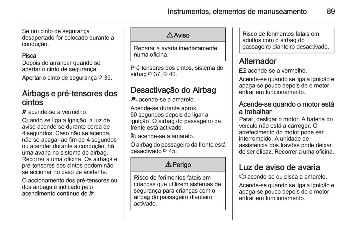 Opel Adam manual del propietario / page 91