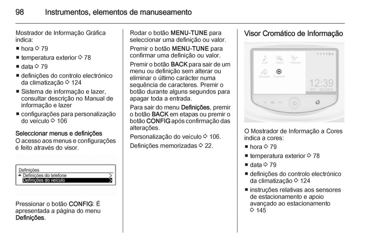 Opel Adam manual del propietario / page 100