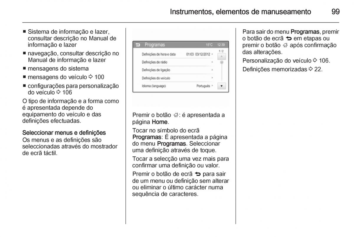 Opel Adam manual del propietario / page 101