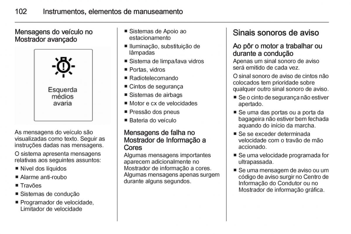 Opel Adam manual del propietario / page 104