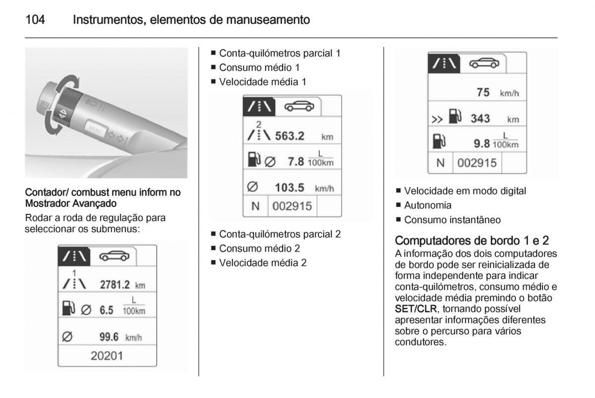 Opel Adam manual del propietario / page 106