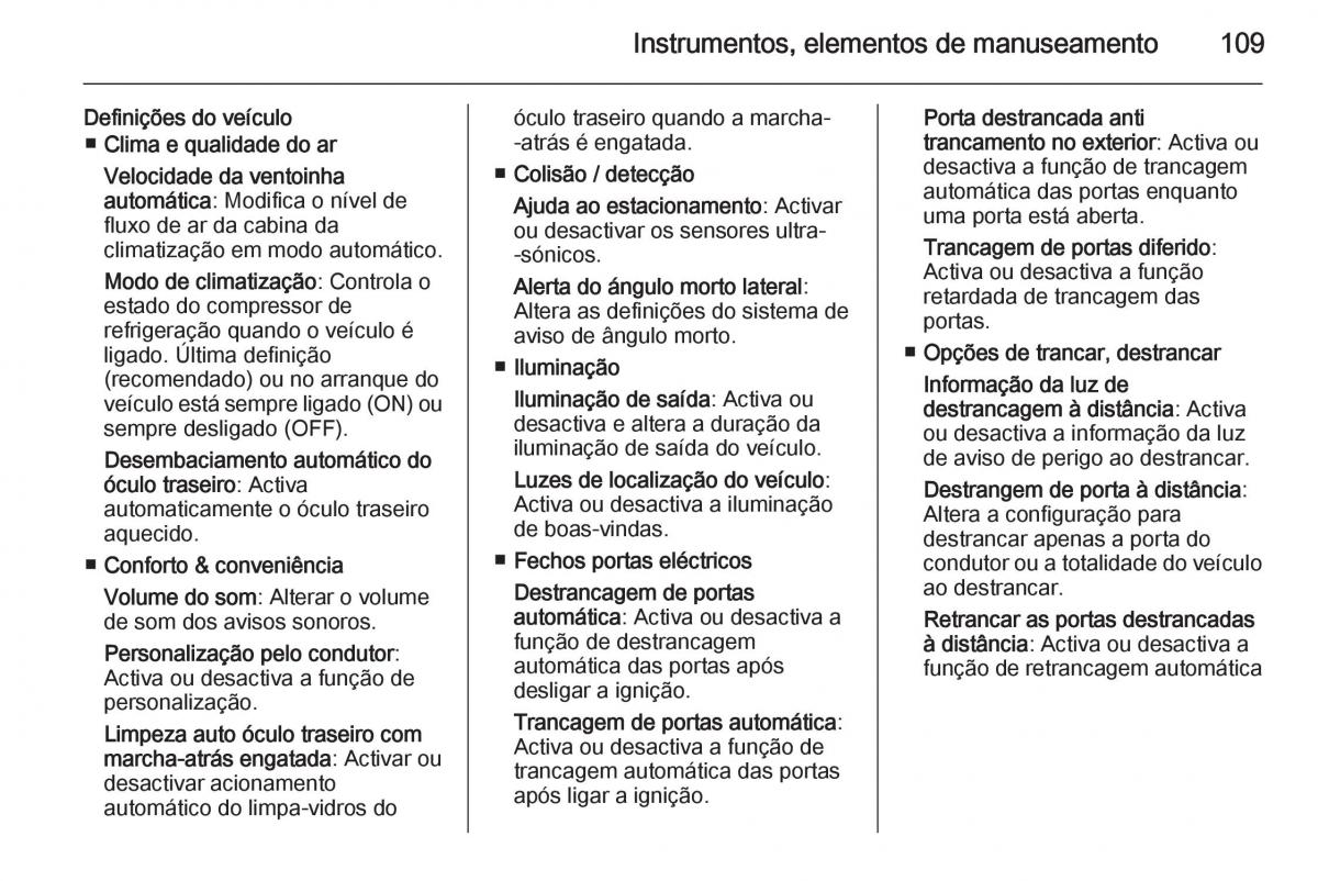 Opel Adam manual del propietario / page 111