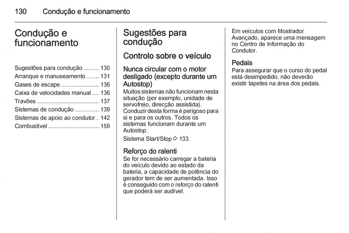 Opel Adam manual del propietario / page 132