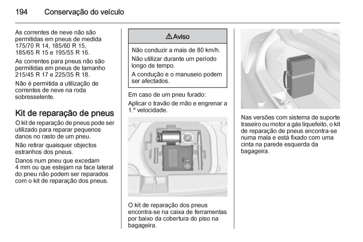 Opel Adam manual del propietario / page 196