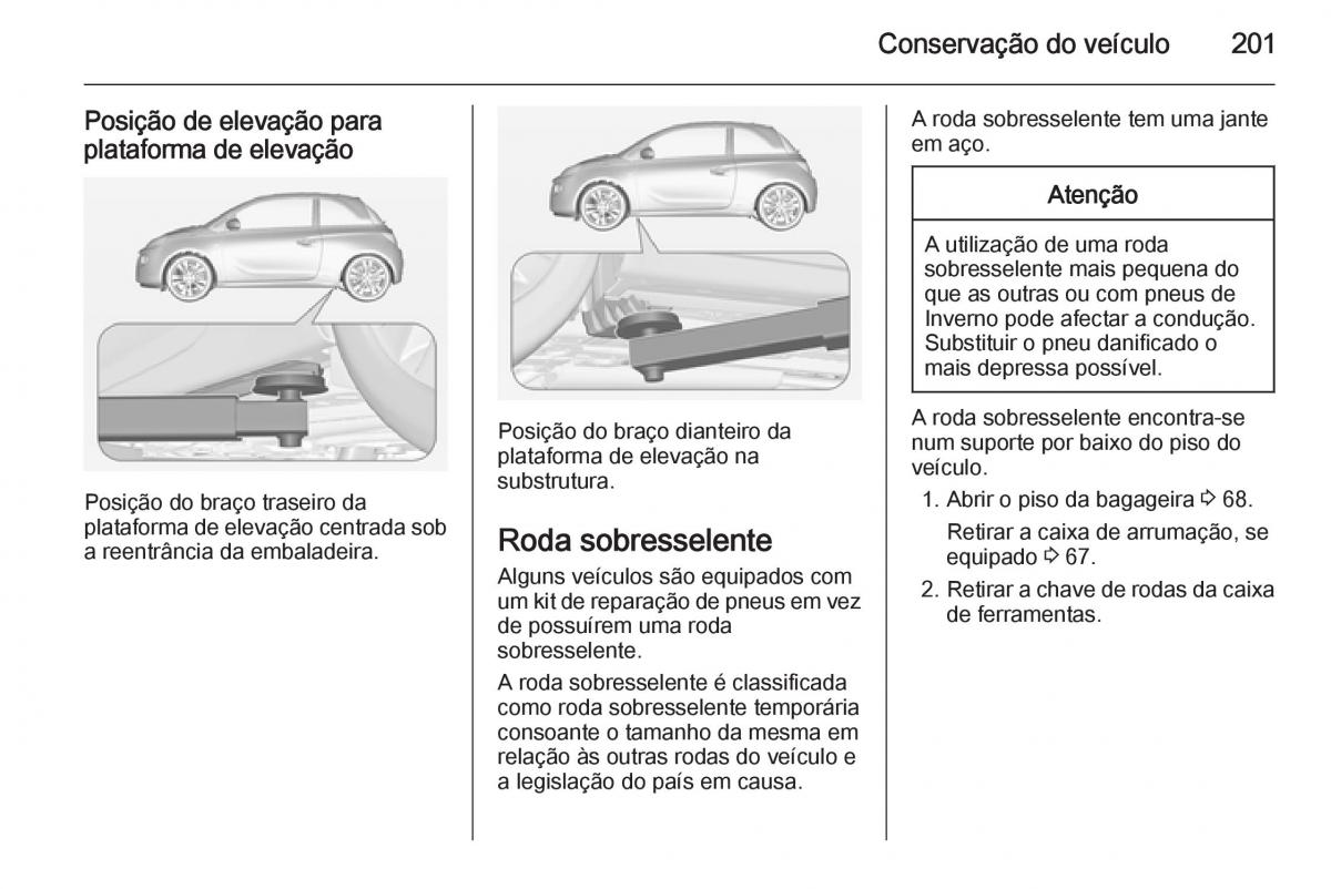 Opel Adam manual del propietario / page 203