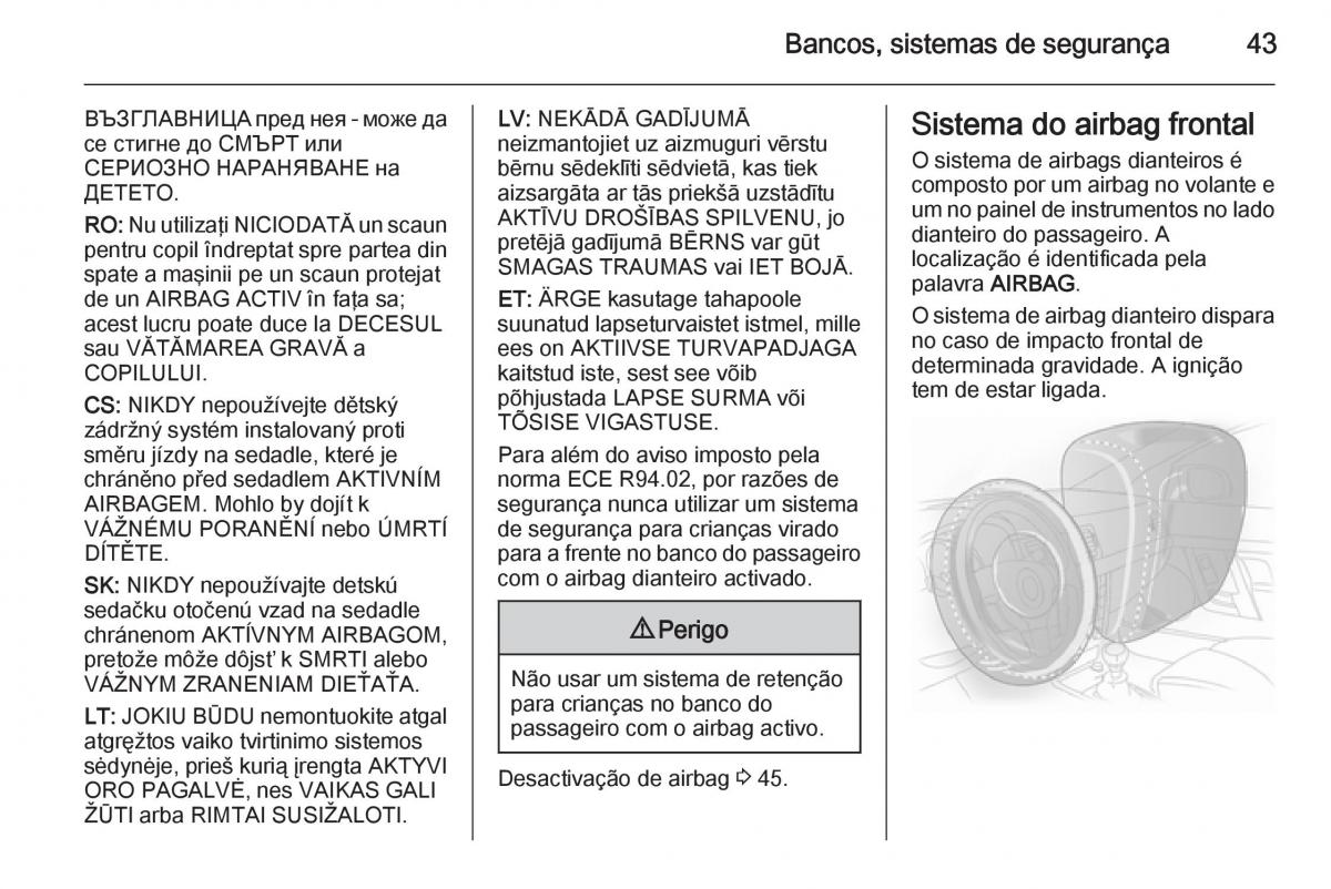 Opel Adam manual del propietario / page 45