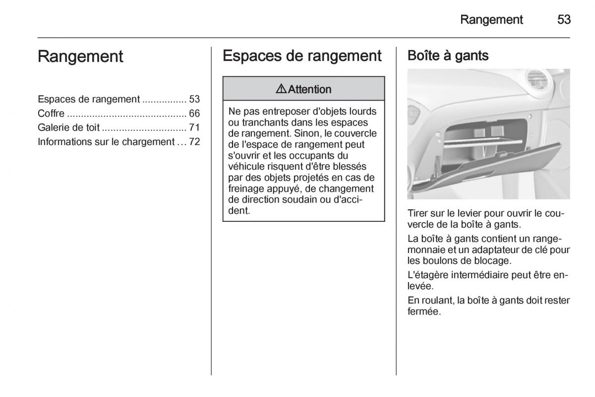 Opel Adam manuel du proprietaire / page 55