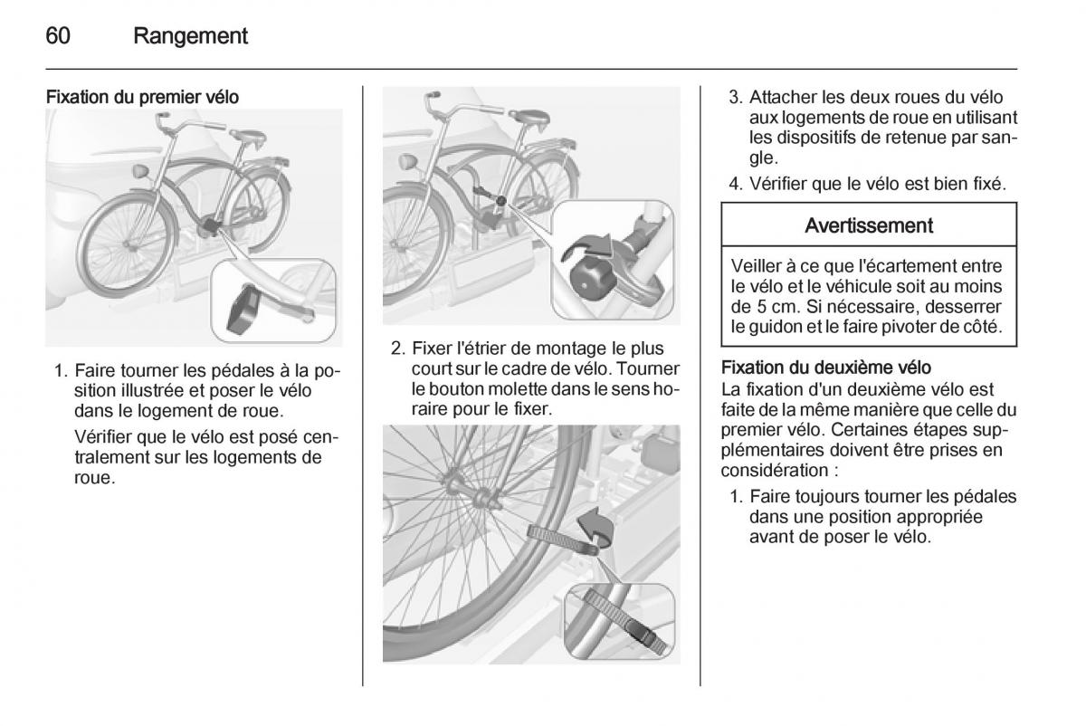 Opel Adam manuel du proprietaire / page 62