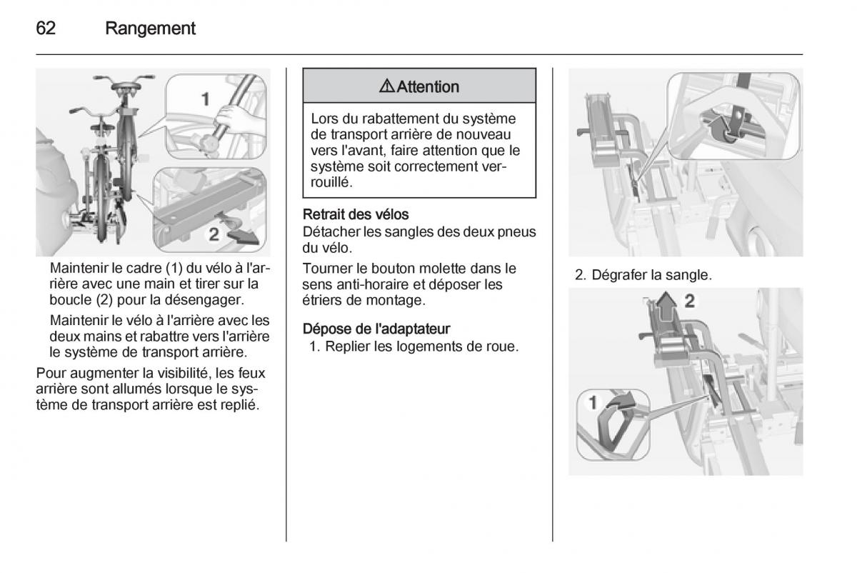 Opel Adam manuel du proprietaire / page 64