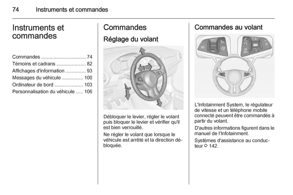 Opel Adam manuel du proprietaire / page 76