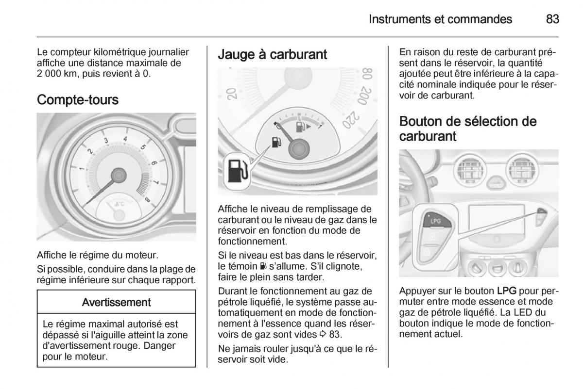 Opel Adam manuel du proprietaire / page 85