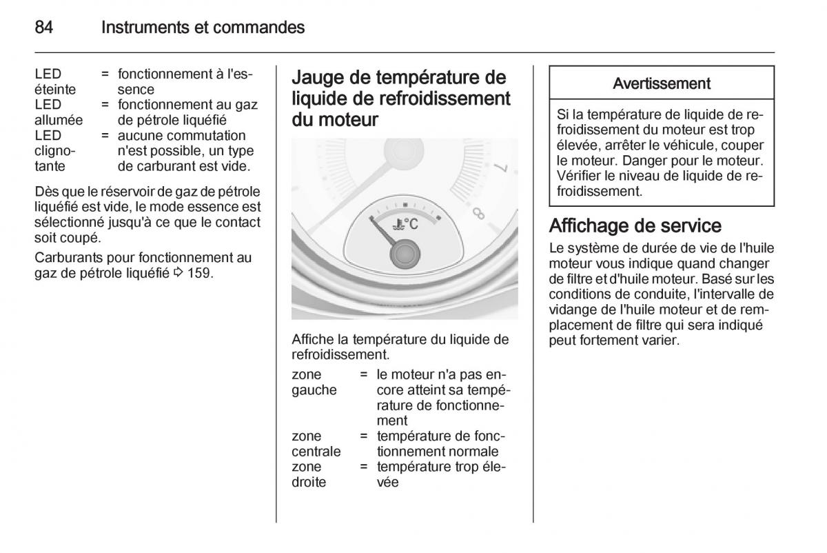 Opel Adam manuel du proprietaire / page 86