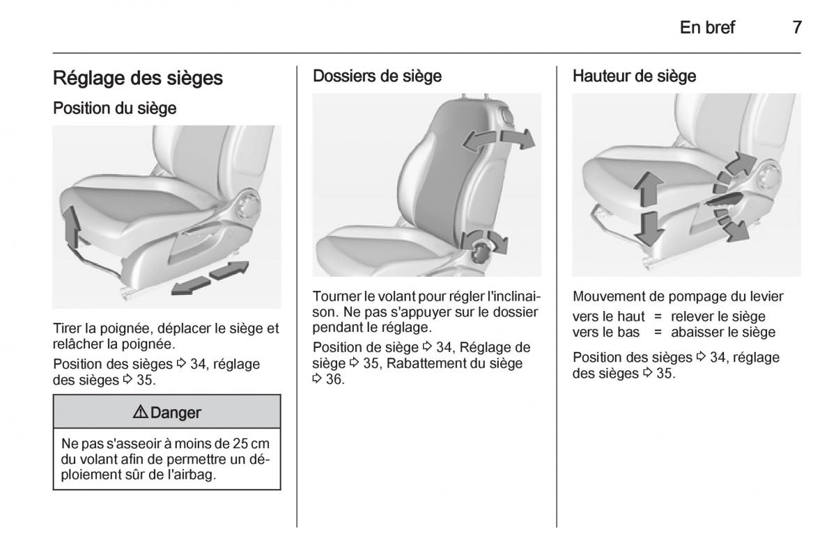 Opel Adam manuel du proprietaire / page 9