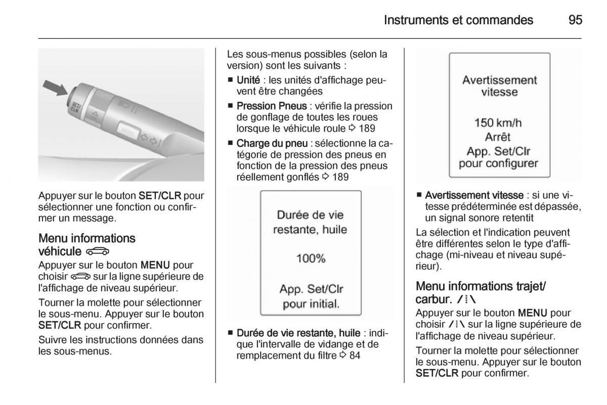 Opel Adam manuel du proprietaire / page 97