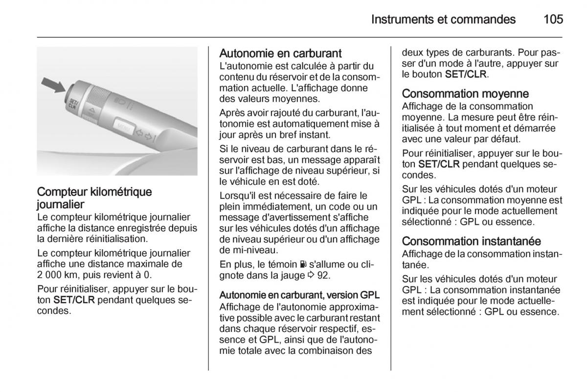 Opel Adam manuel du proprietaire / page 107