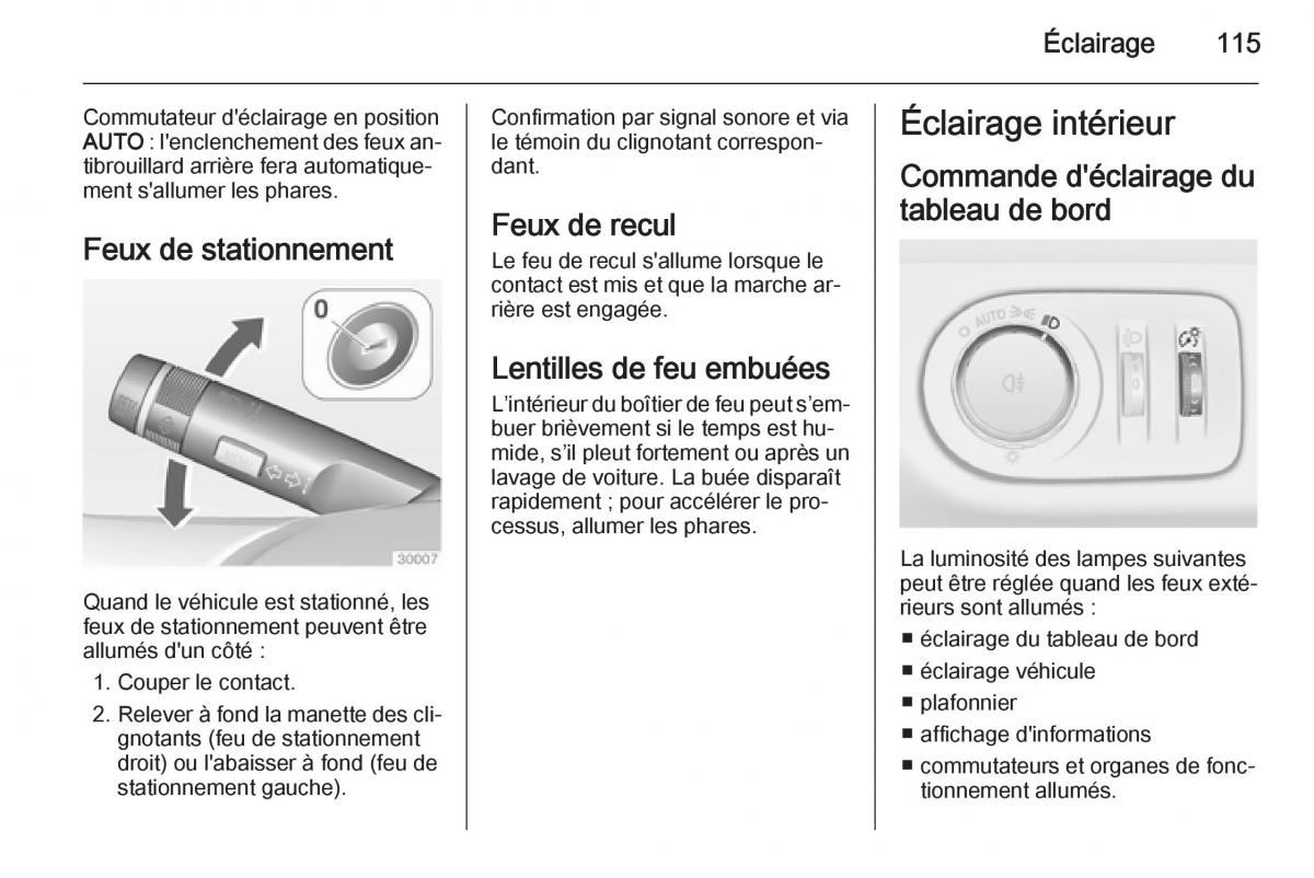 Opel Adam manuel du proprietaire / page 117