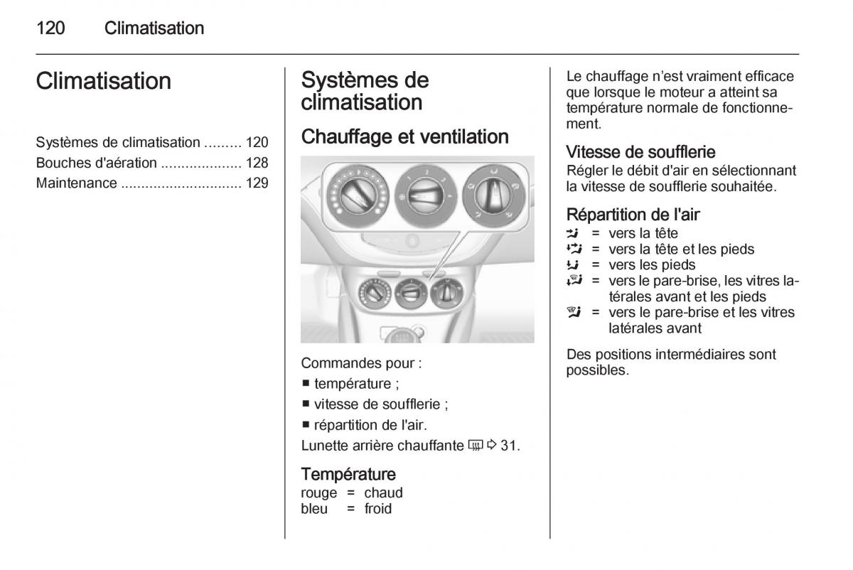 Opel Adam manuel du proprietaire / page 122