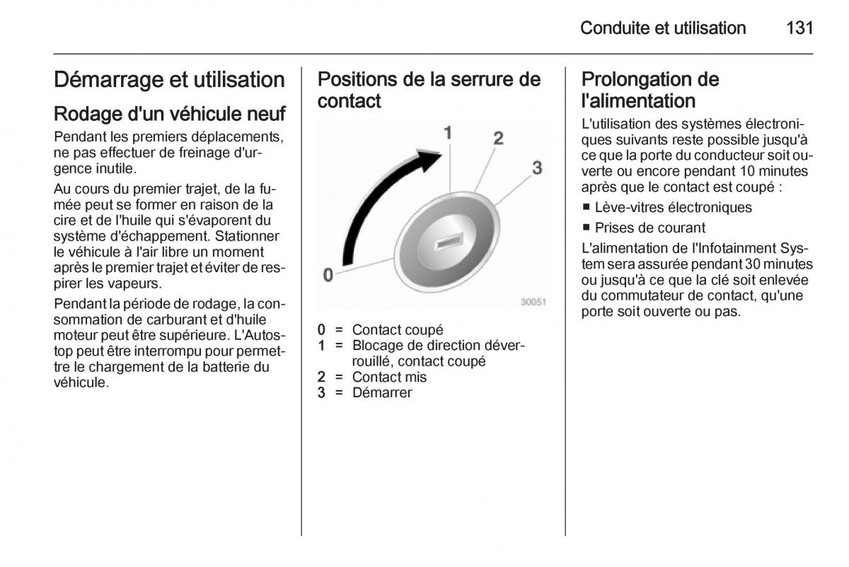 Opel Adam manuel du proprietaire / page 133