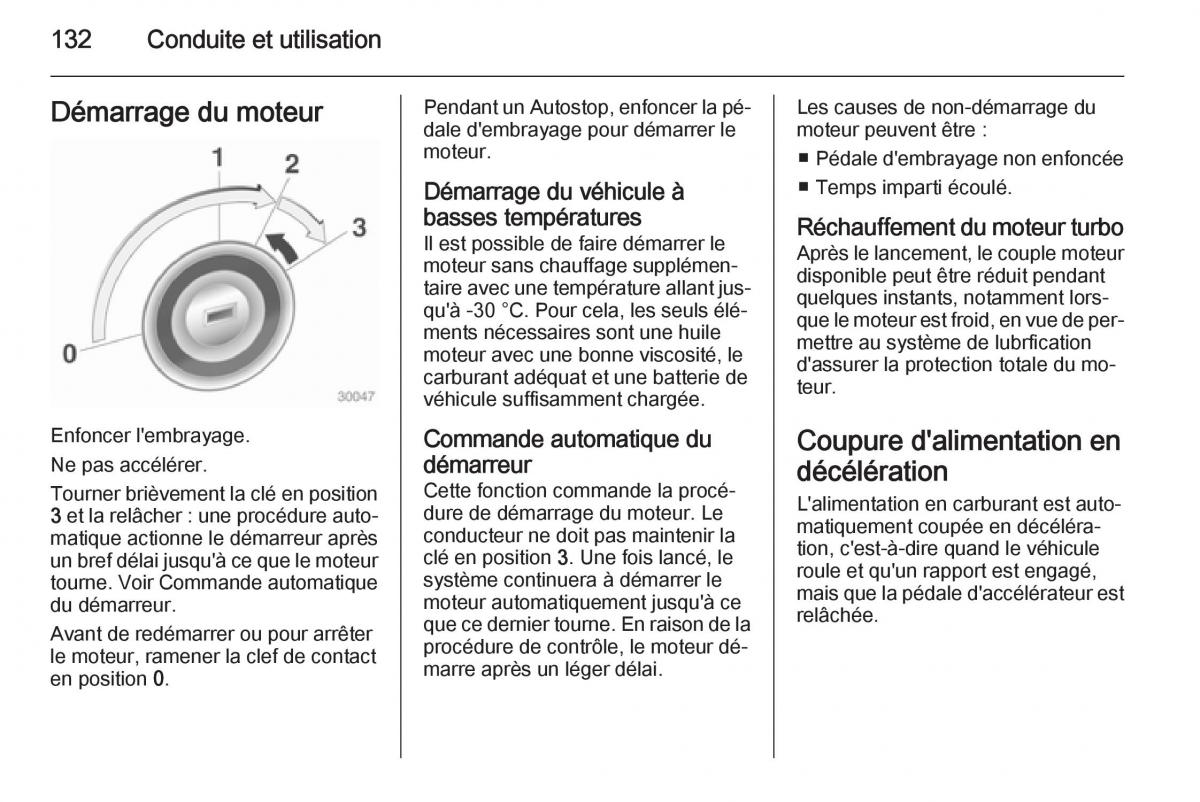 Opel Adam manuel du proprietaire / page 134