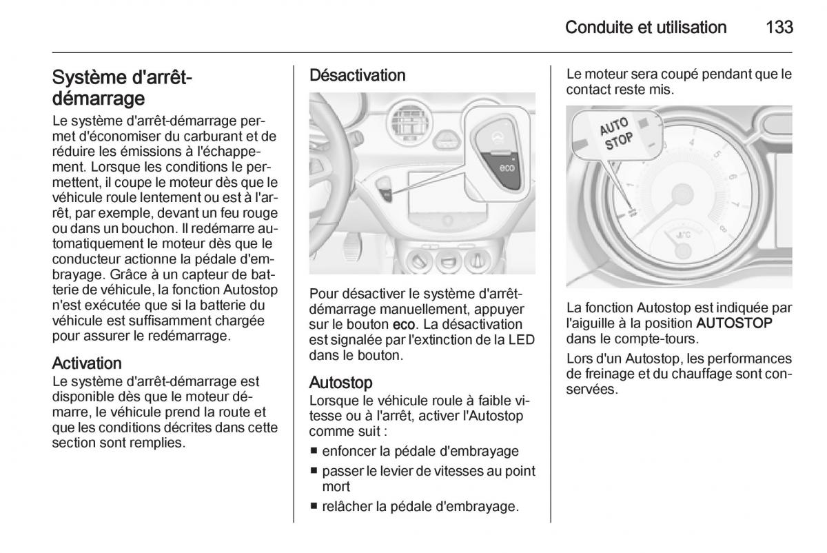 Opel Adam manuel du proprietaire / page 135