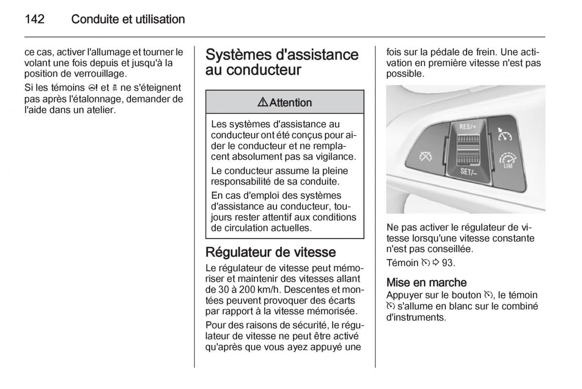 Opel Adam manuel du proprietaire / page 144