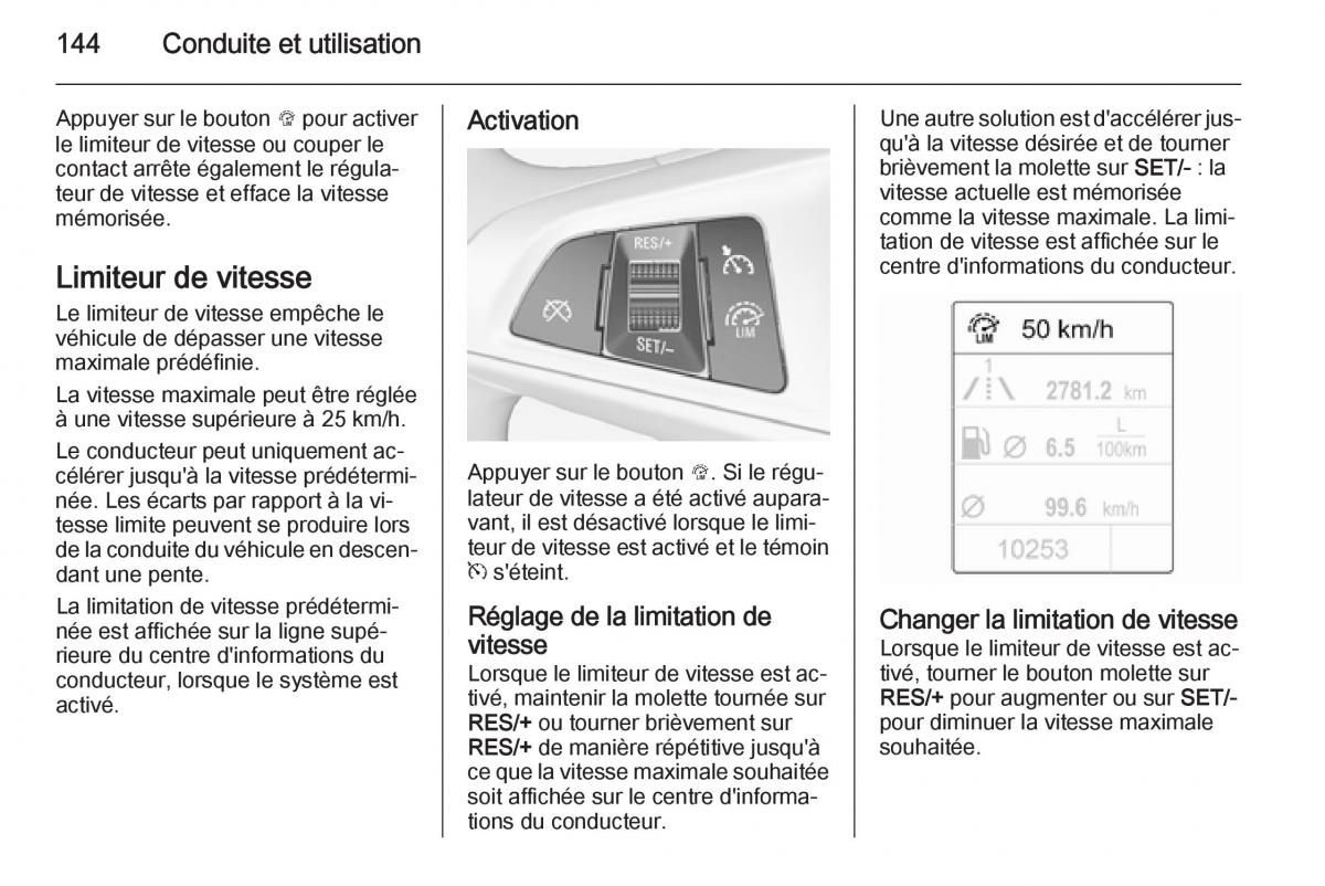 Opel Adam manuel du proprietaire / page 146