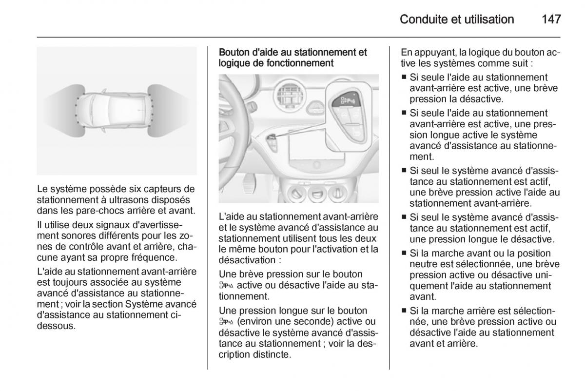 Opel Adam manuel du proprietaire / page 149