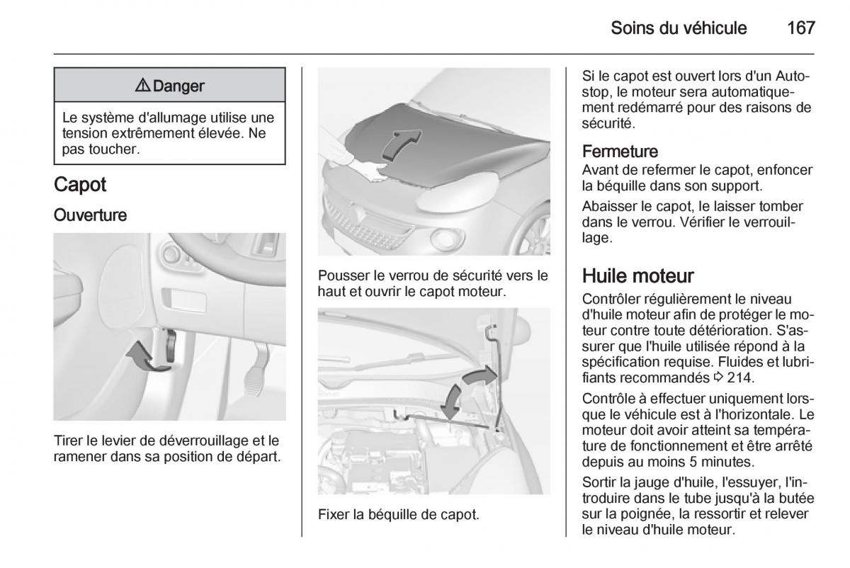 Opel Adam manuel du proprietaire / page 169