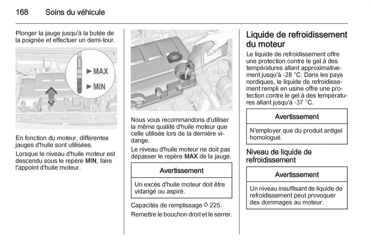 Opel Adam manuel du proprietaire / page 170