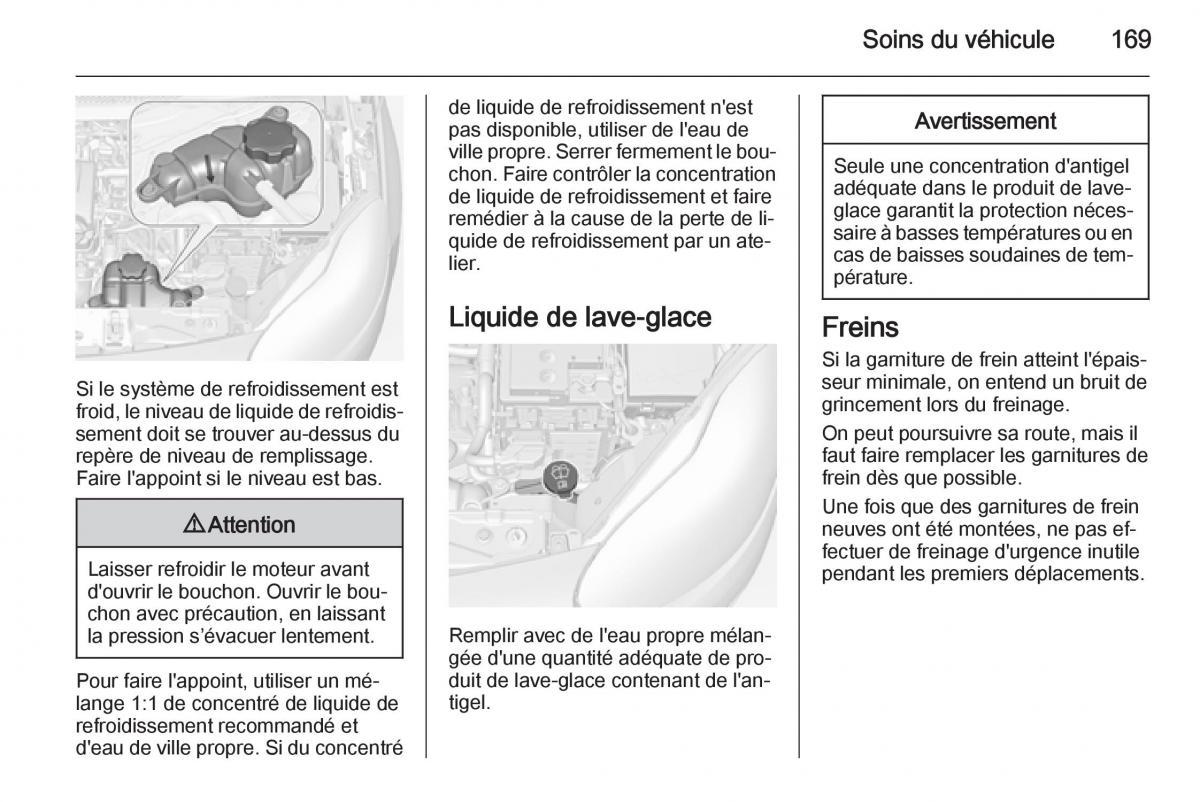 Opel Adam manuel du proprietaire / page 171