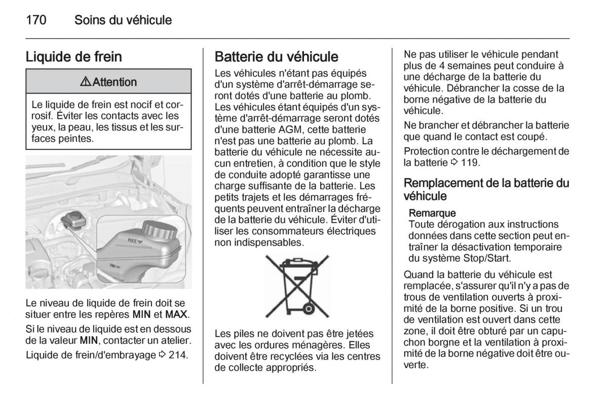 Opel Adam manuel du proprietaire / page 172