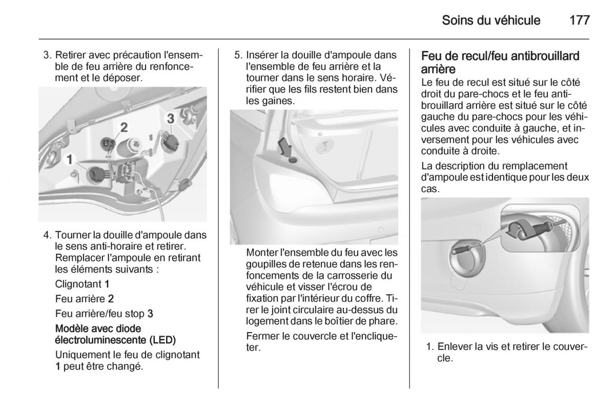 Opel Adam manuel du proprietaire / page 179