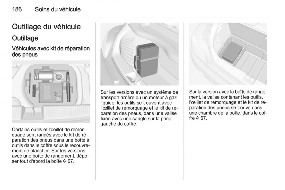 Opel Adam manuel du proprietaire / page 188