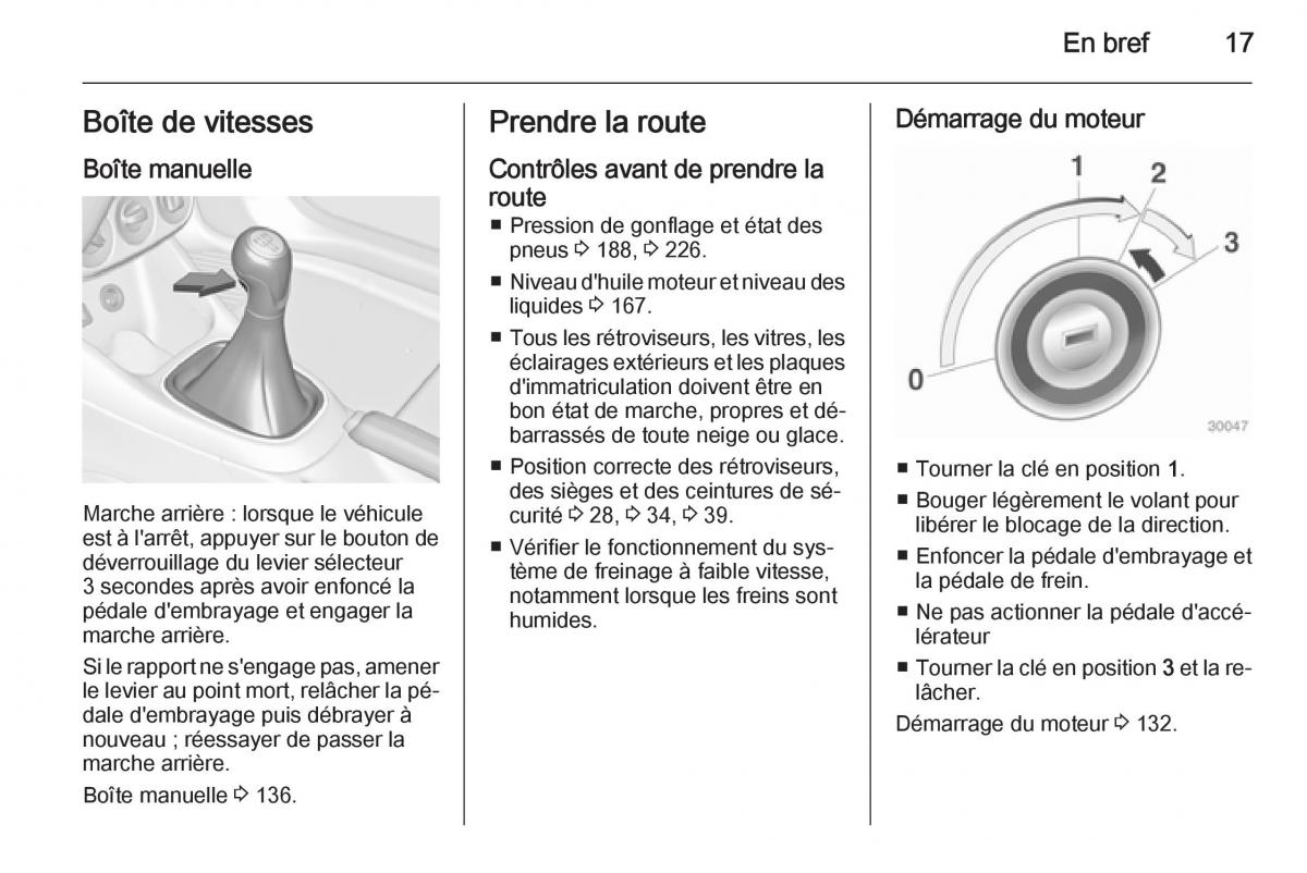 Opel Adam manuel du proprietaire / page 19