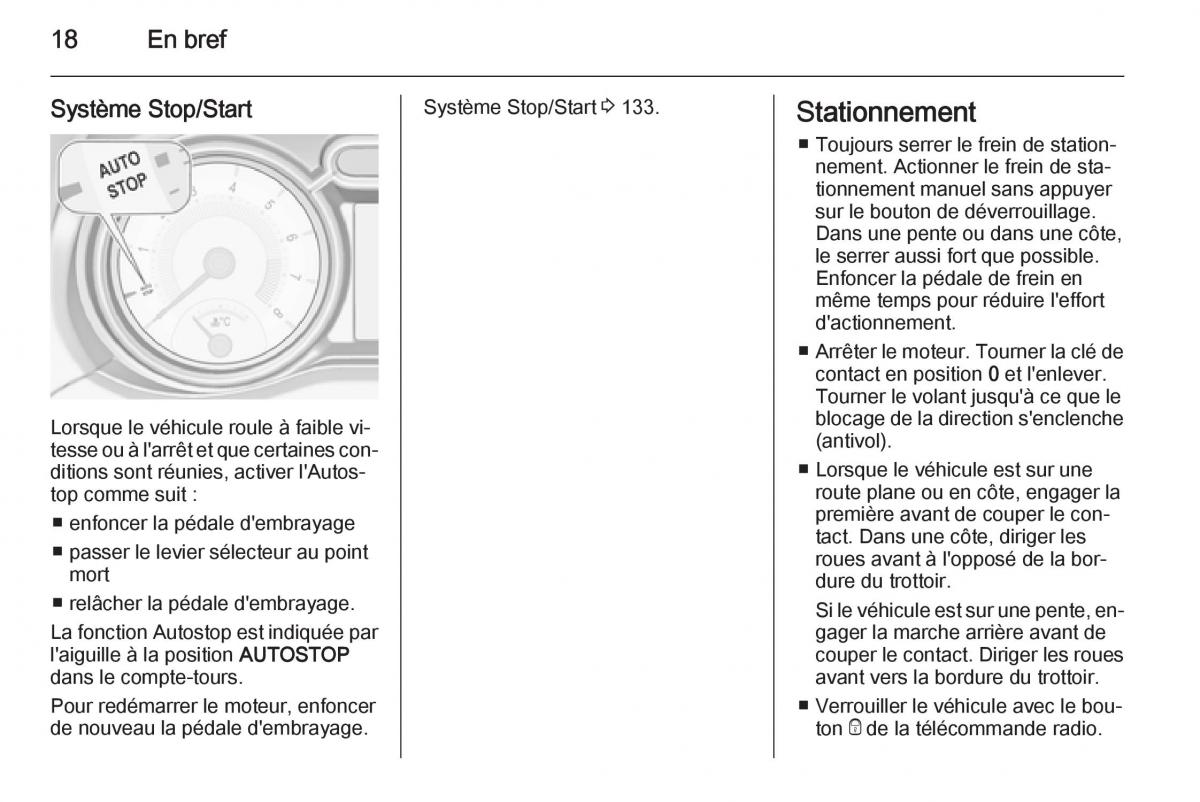 Opel Adam manuel du proprietaire / page 20