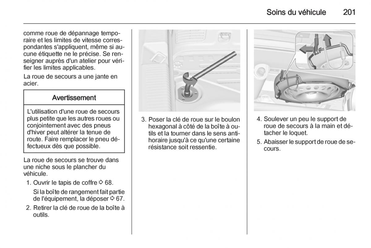 Opel Adam manuel du proprietaire / page 203